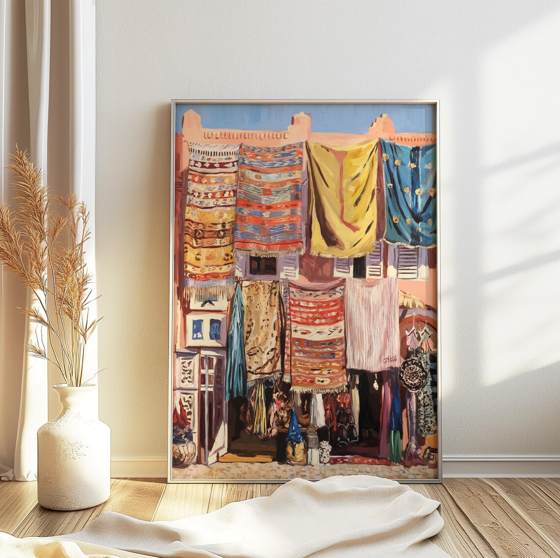 Arabic Market Poster, Middle Eastern Decor Print