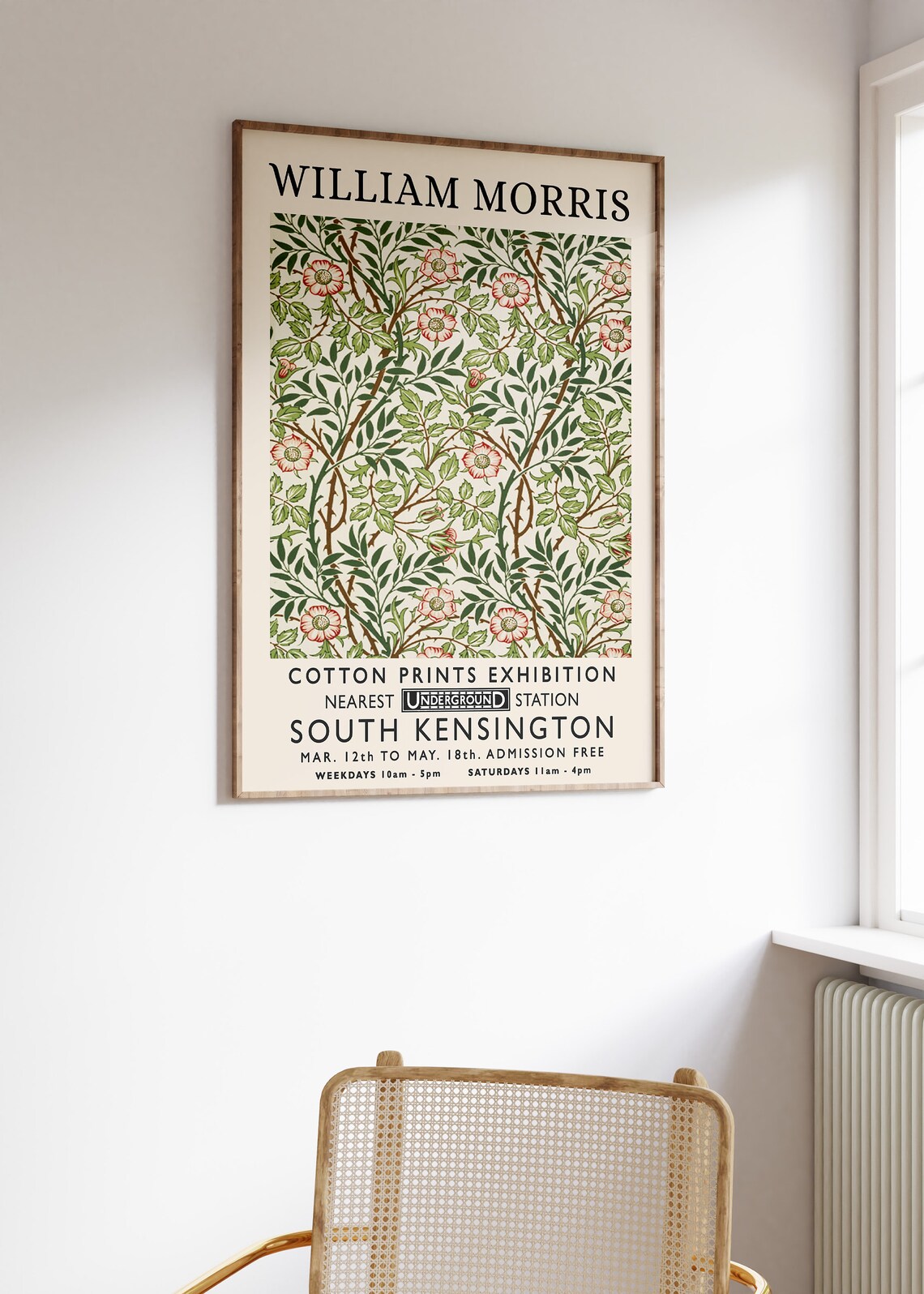William Morris Floral Pattern Art Print, Vintage - Image 2