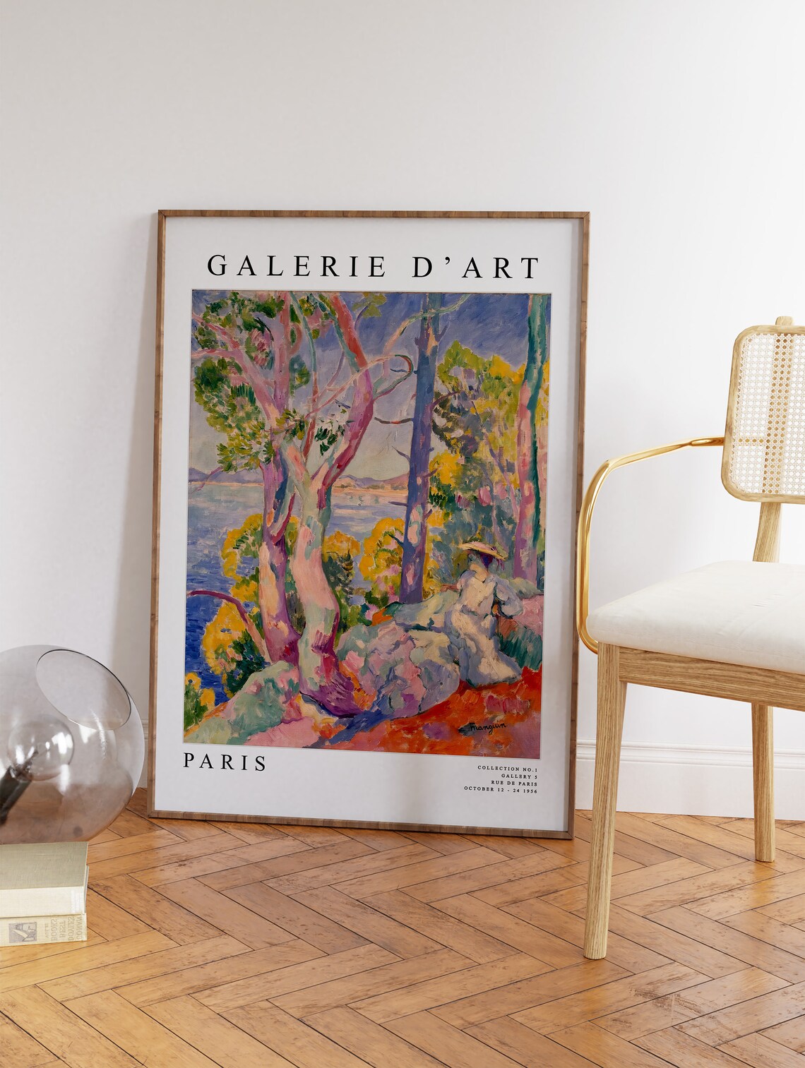 Henri Manguin Coastal Print Galerie d Art Paris Fauvist Trees - Image 3