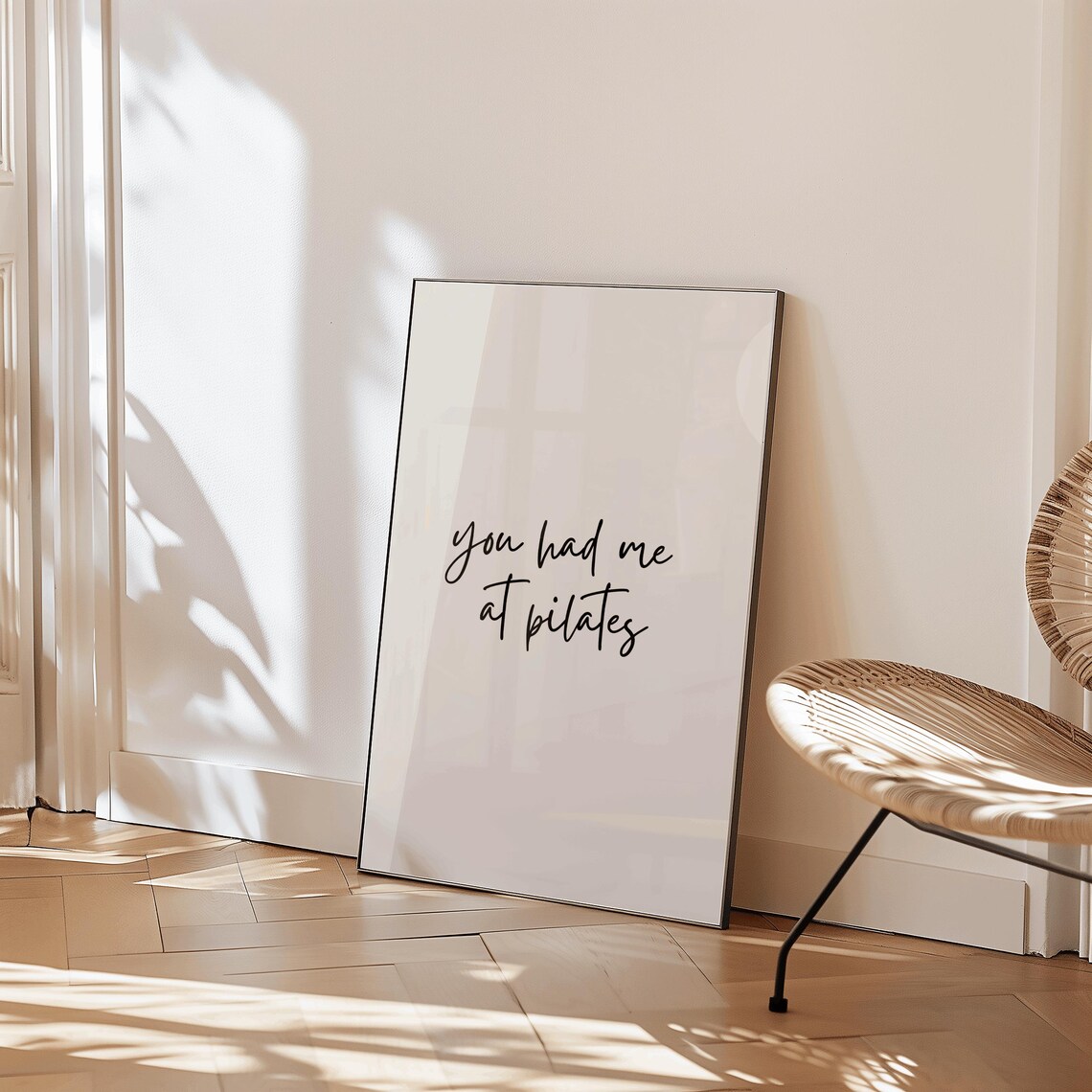 You Had Me At Pilates Quote, Funny Exercise Room Decor - Image 2