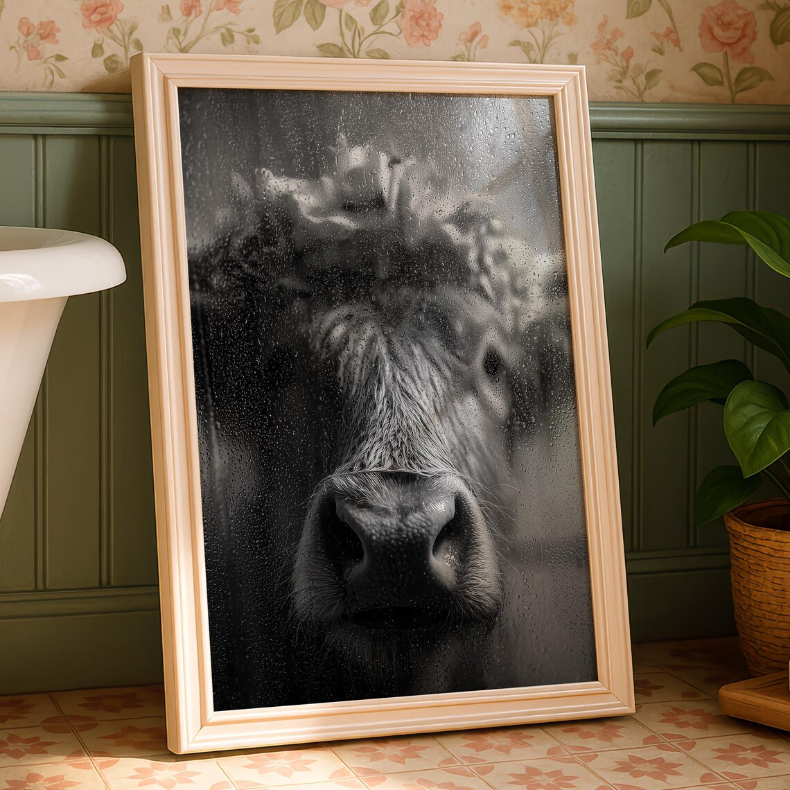 Funny Cow Photography, Bathroom Wall Art