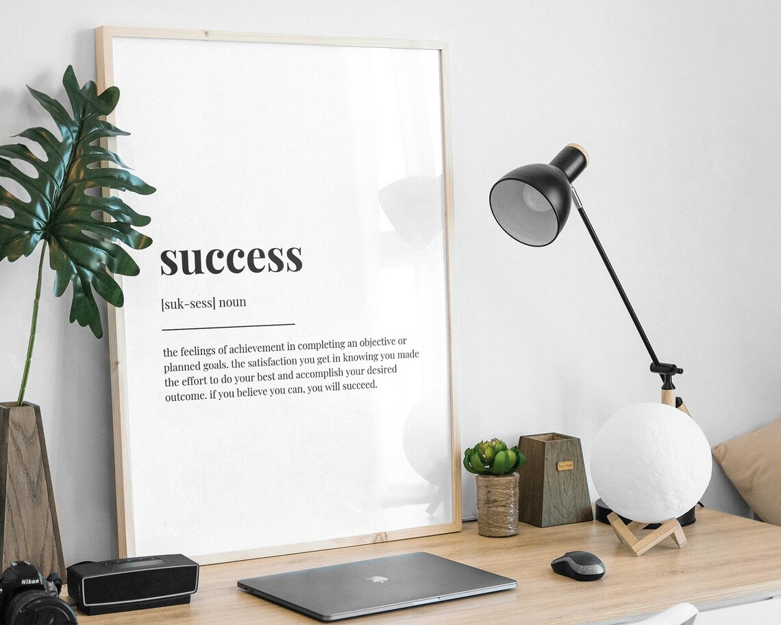 Success Definition Quote, Wall Art Print - Image 3