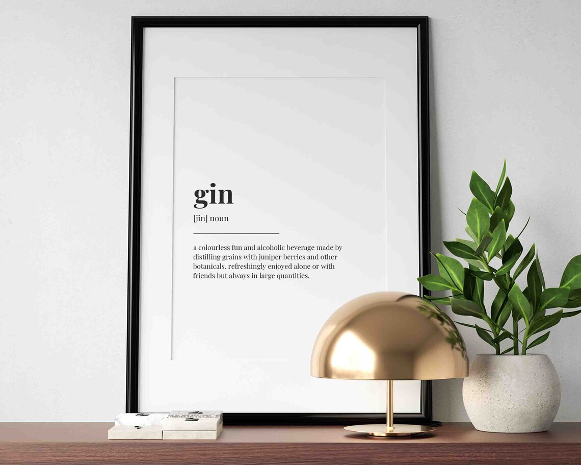 Gin Definition Meaning, Cocktail Home Decor - Image 3