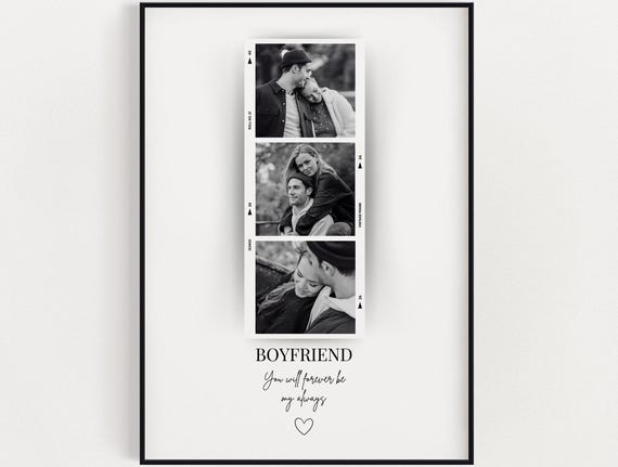 Personalised Boyfriend Photo Print, Valentines Day