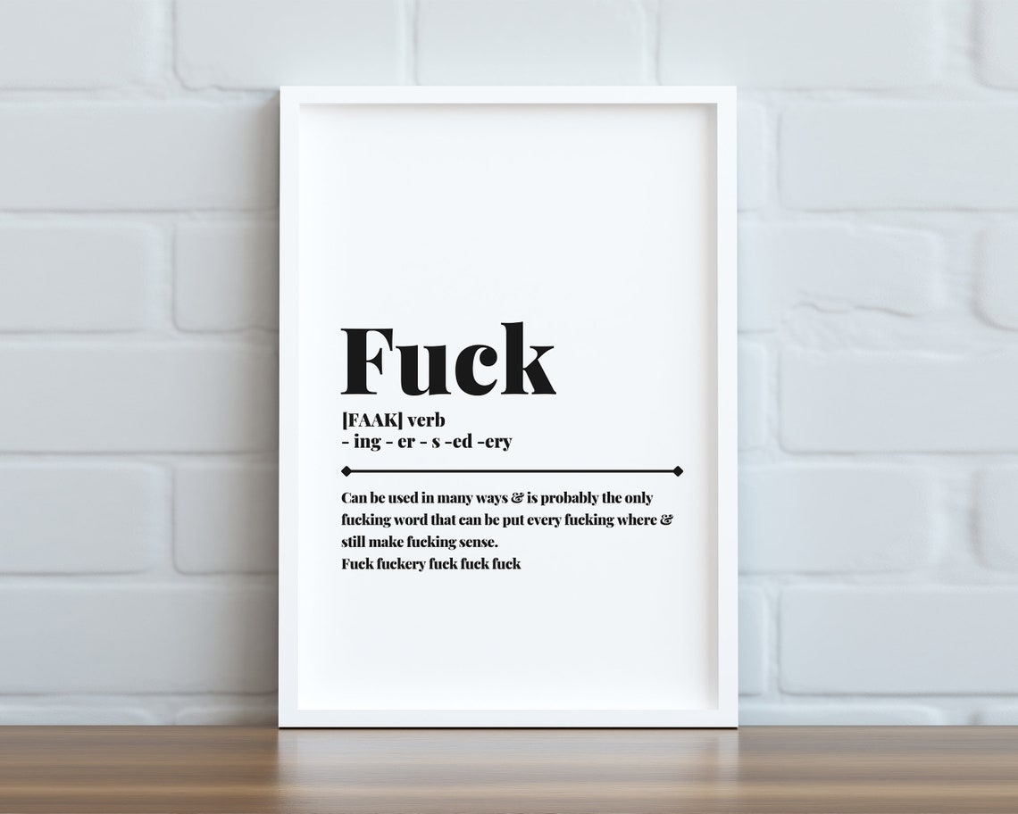 Fuck Definition, Funny Typography Gift - Image 2