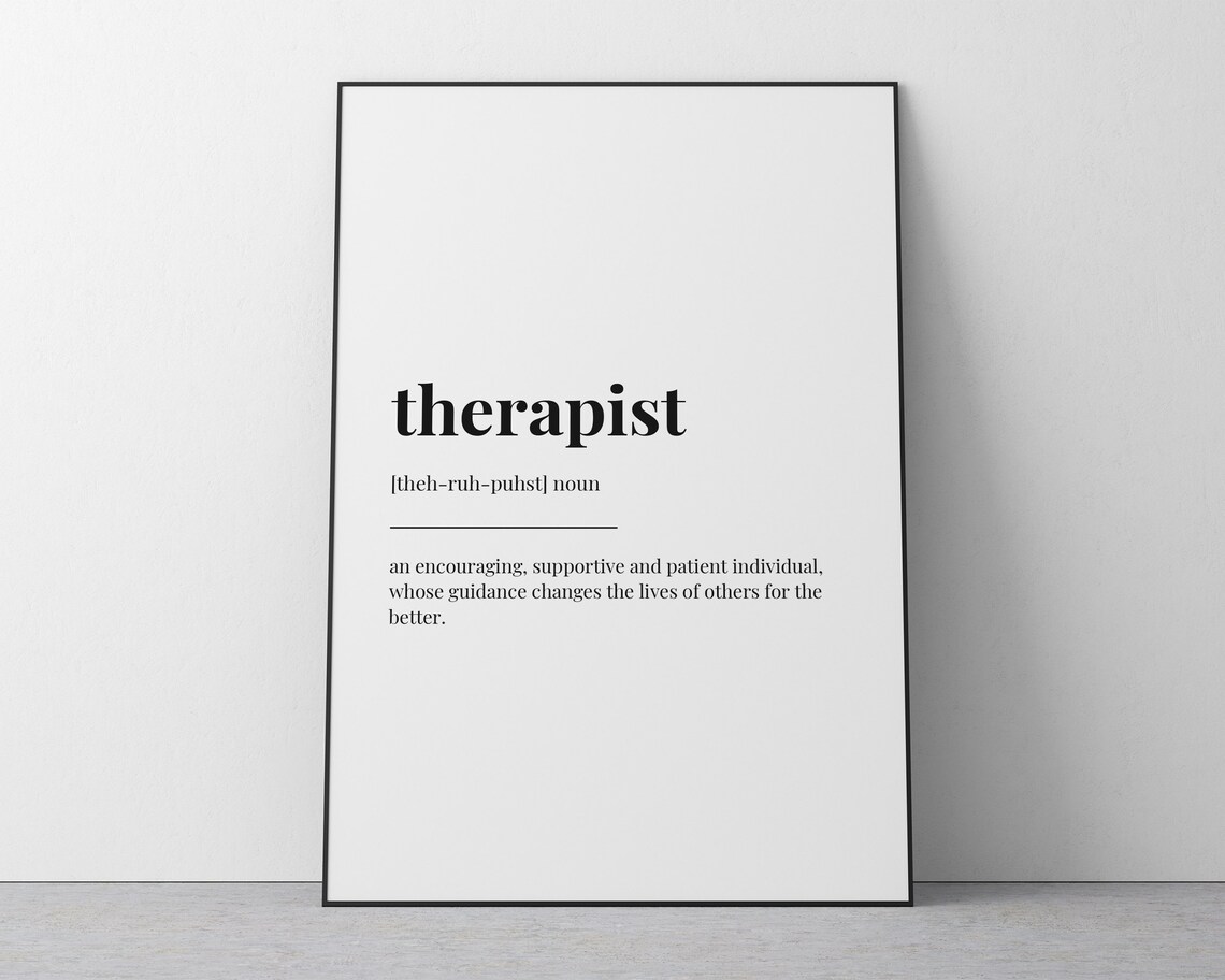Therapist Definition Print, Office Humor Poster - Image 2