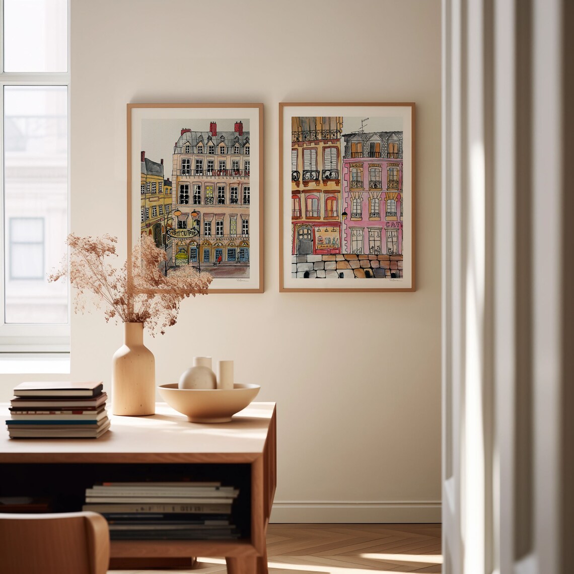 Boulangerie Paris Watercolor Art Print, Kitchen Decor - Image 2