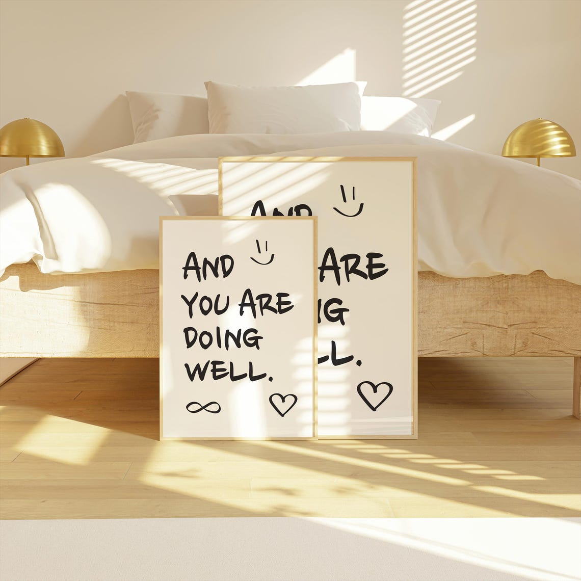 And You Are Doing Well Handwritten Encouragement Quote Poster - Image 3