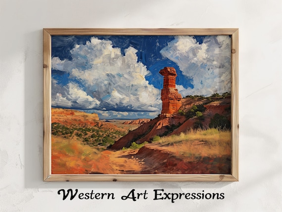 Lighthouse Rock Palo Duro Canyon Art Print