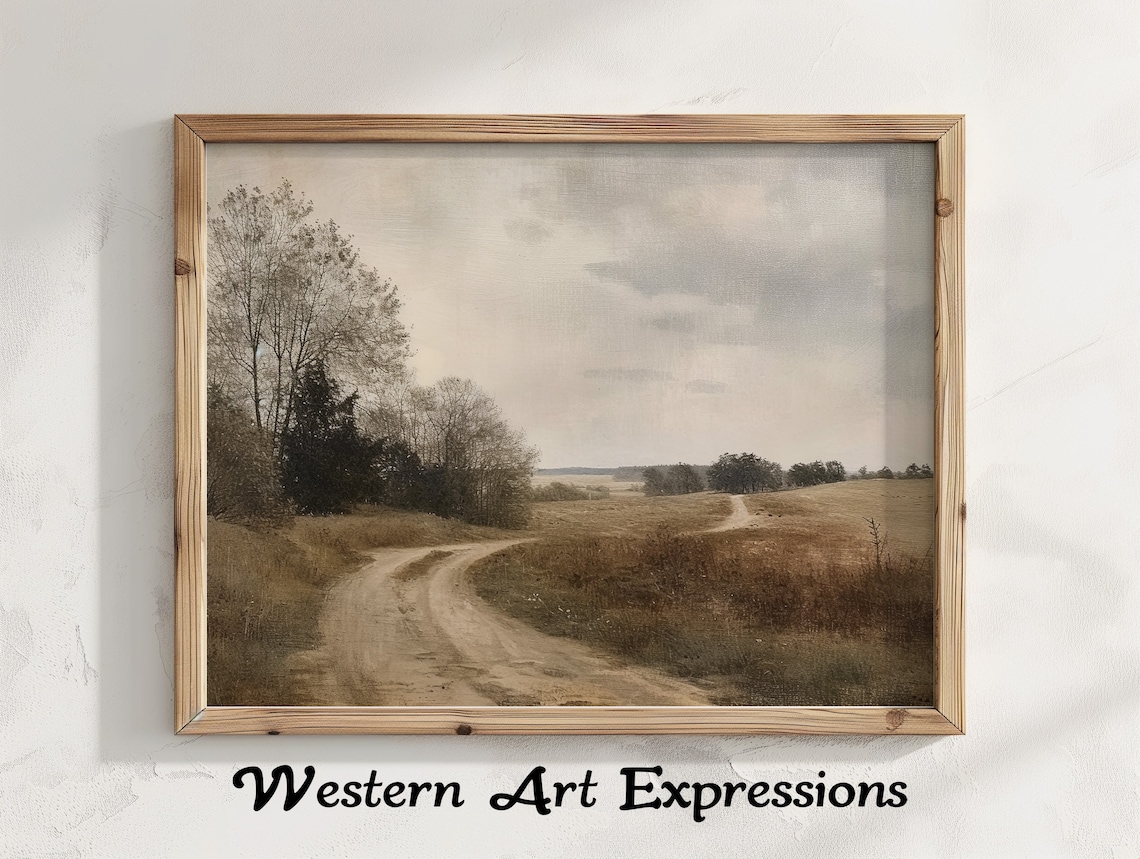 Hilmers Drive Rustic Country Road Art Print