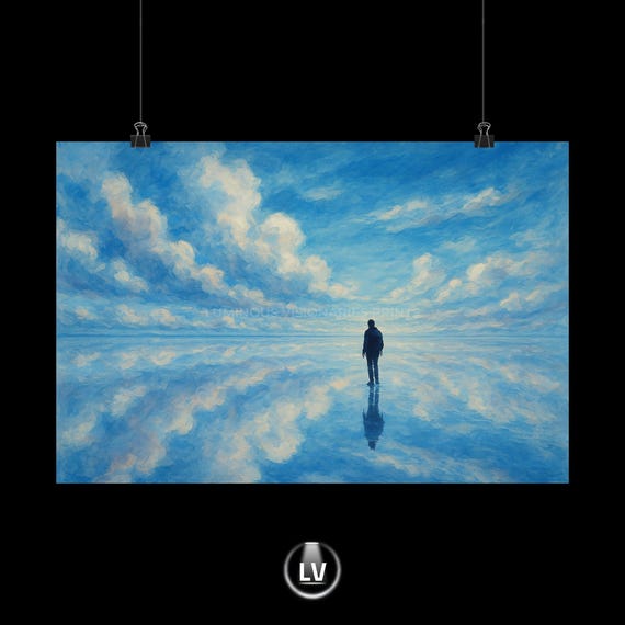 Great Salt Lake Of Uyuni Wall Art Print