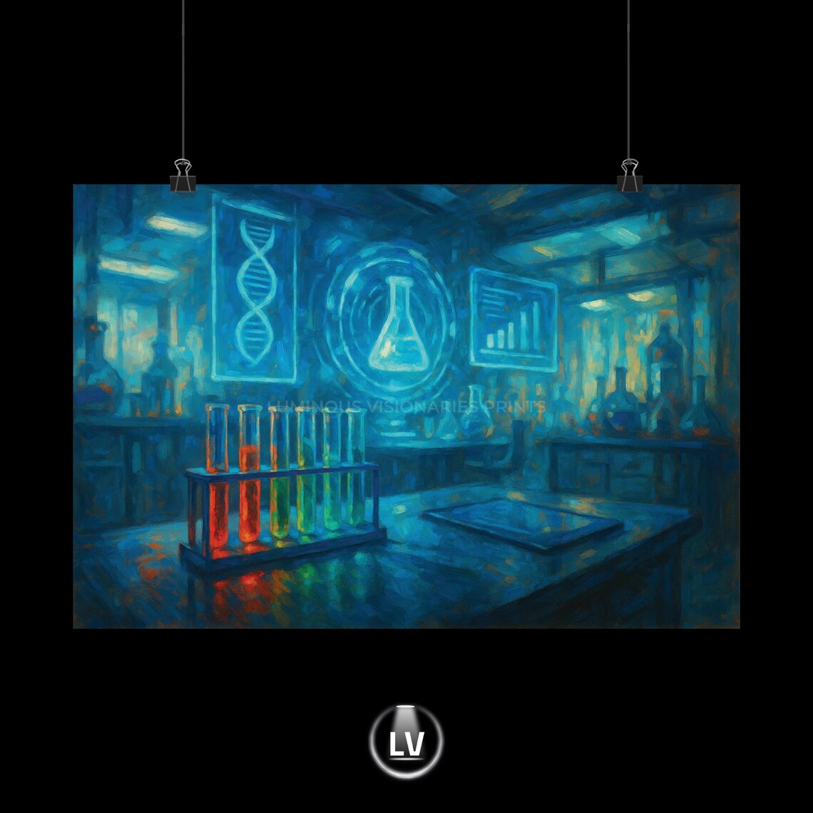 Scientific Lab Matte Poster, Chemistry Wall Art