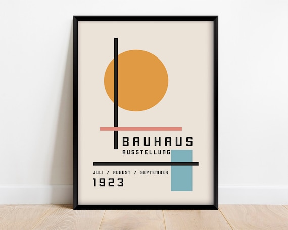 Bauhaus Exhibition Poster 1923, Mid Century Art Print