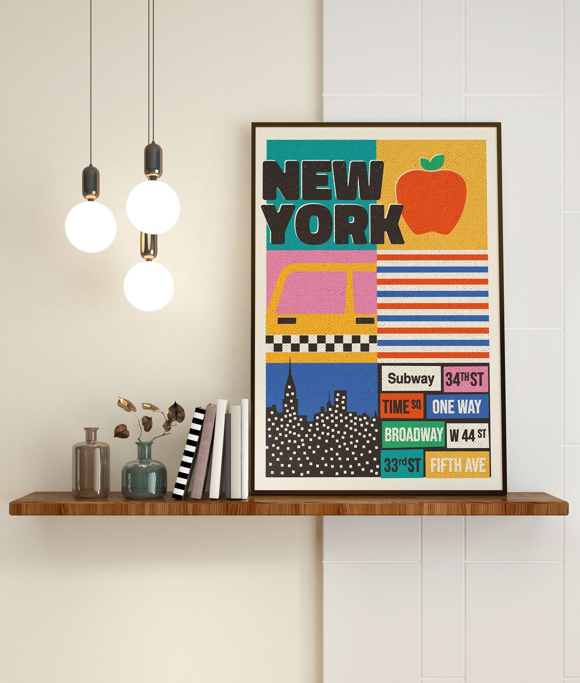 New York City Retro Travel Poster, 80s Aesthetic - Image 2