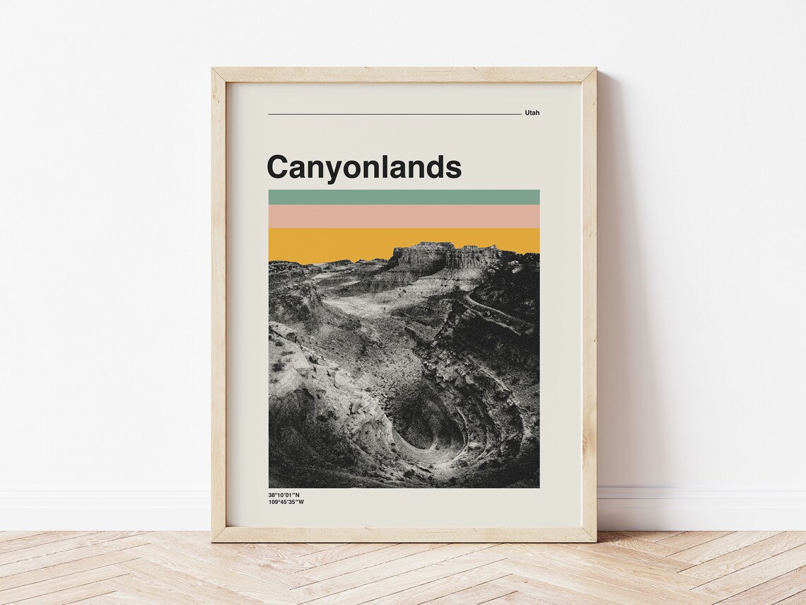 Canyonlands National Park Retro Travel Poster - Image 3