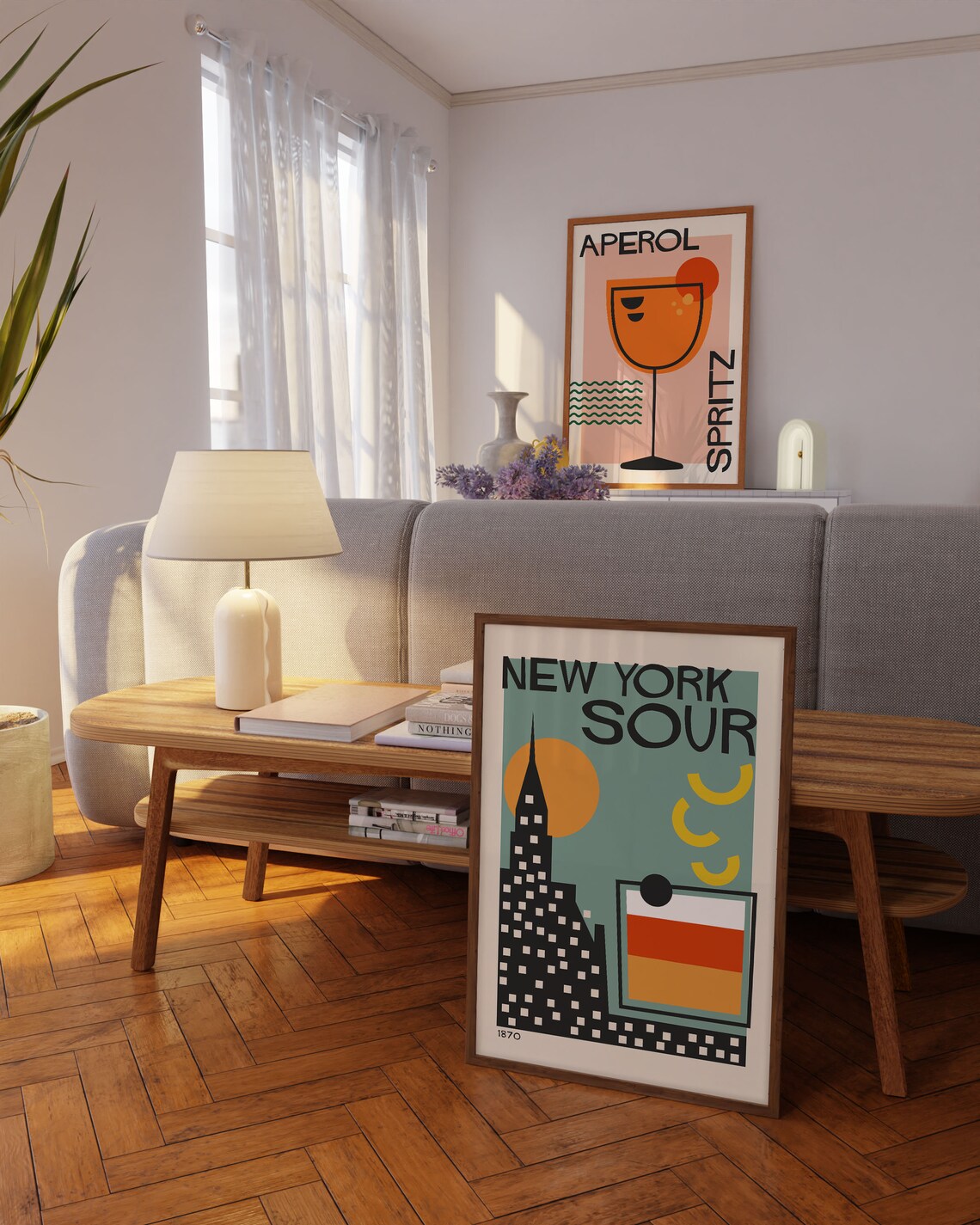 New York Sour 1870 Retro Classic Cocktail Kitchen Bar Art Poster - Image 3