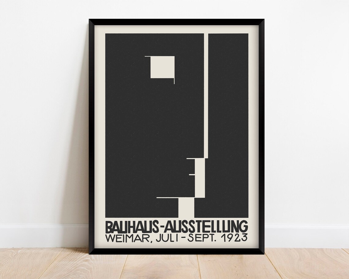 Bauhaus Exhibition Poster Weimar 1923 Art Print