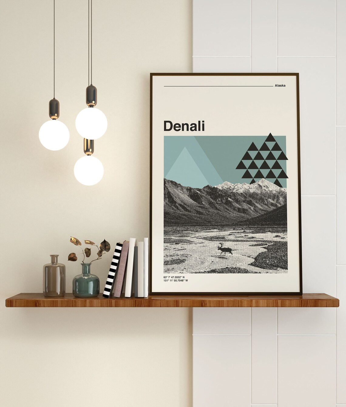 Denali National Park Retro Travel Poster Print - Image 3