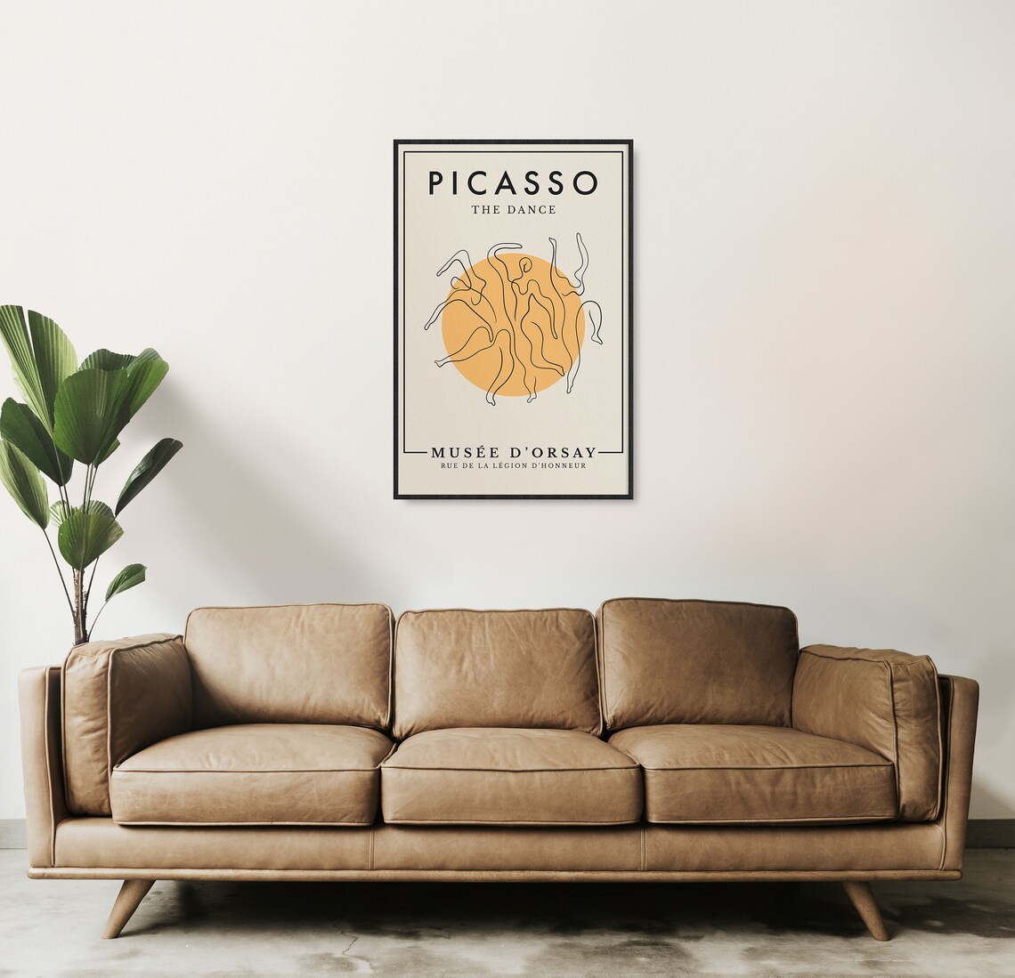 Picasso The Dance Print Exhibition Poster Dancing Figures And Yellow - Image 3