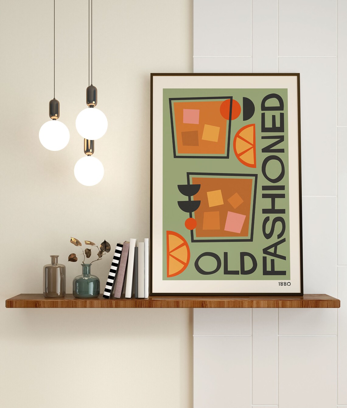 Old Fashioned Cocktail Retro Kitchen Poster - Image 3