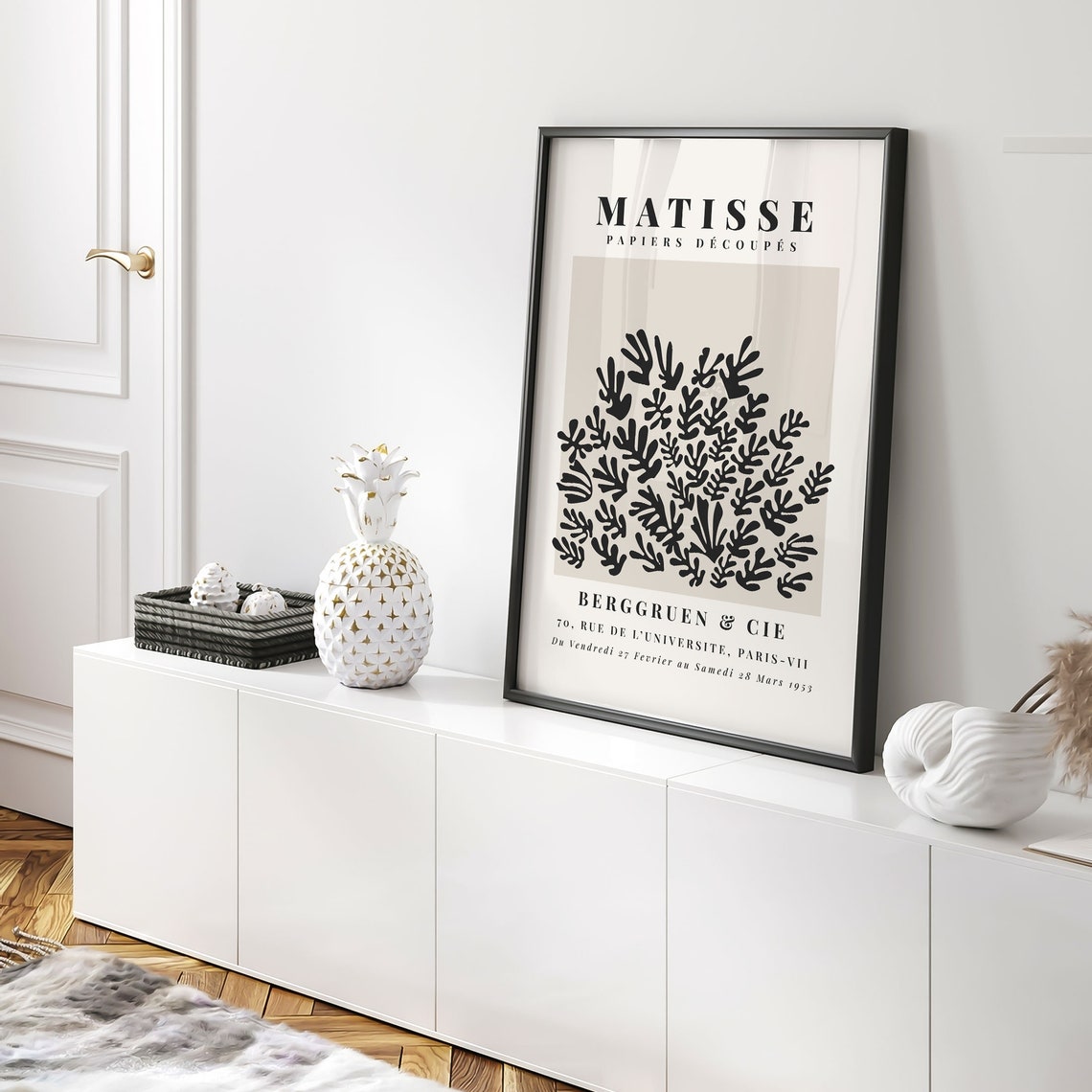 Henri Matisse Papiers Decoupes Black Leaf Pattern Berggruen Poster - Image 5