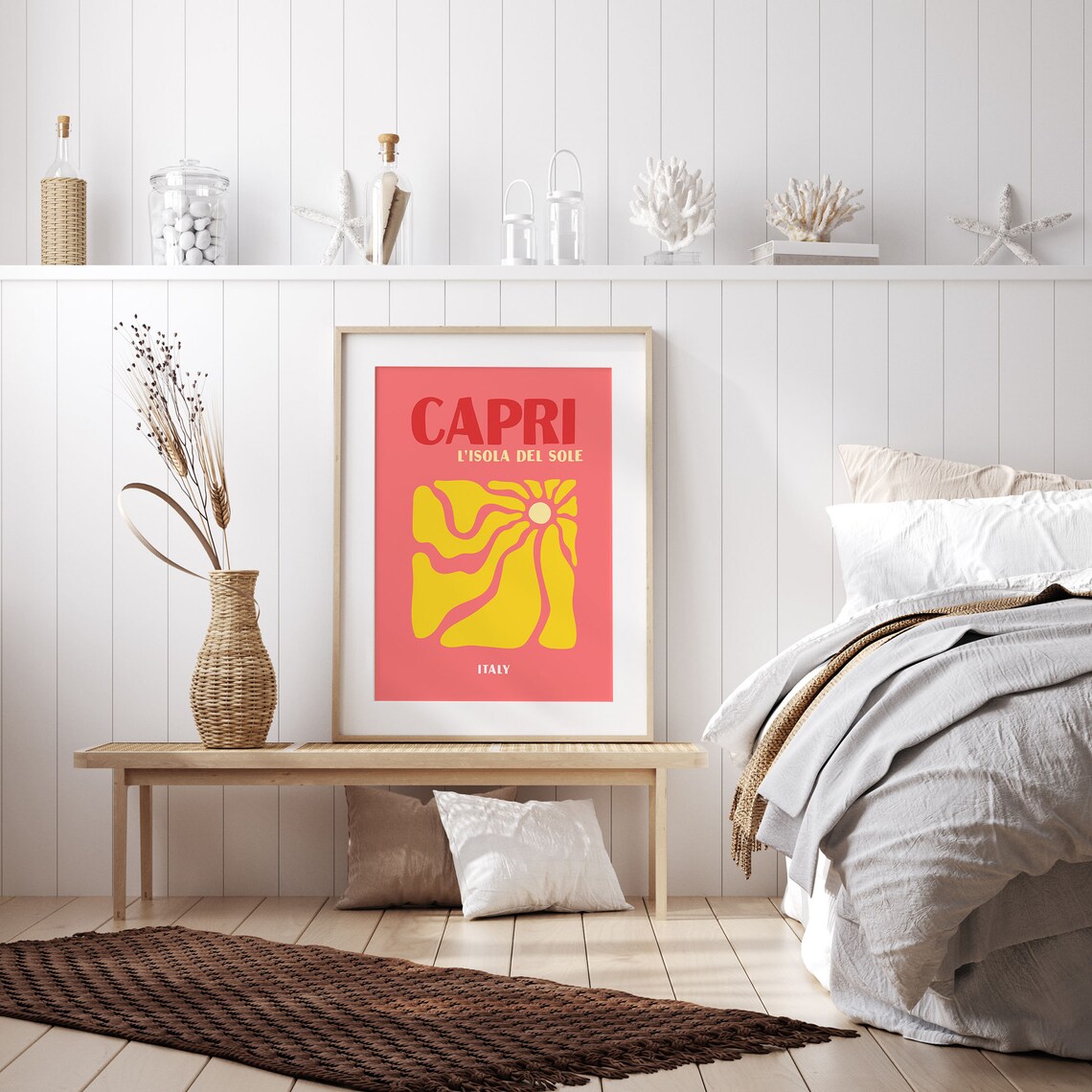 Capri Travel Poster, Summer Beach Wall Art - Image 3