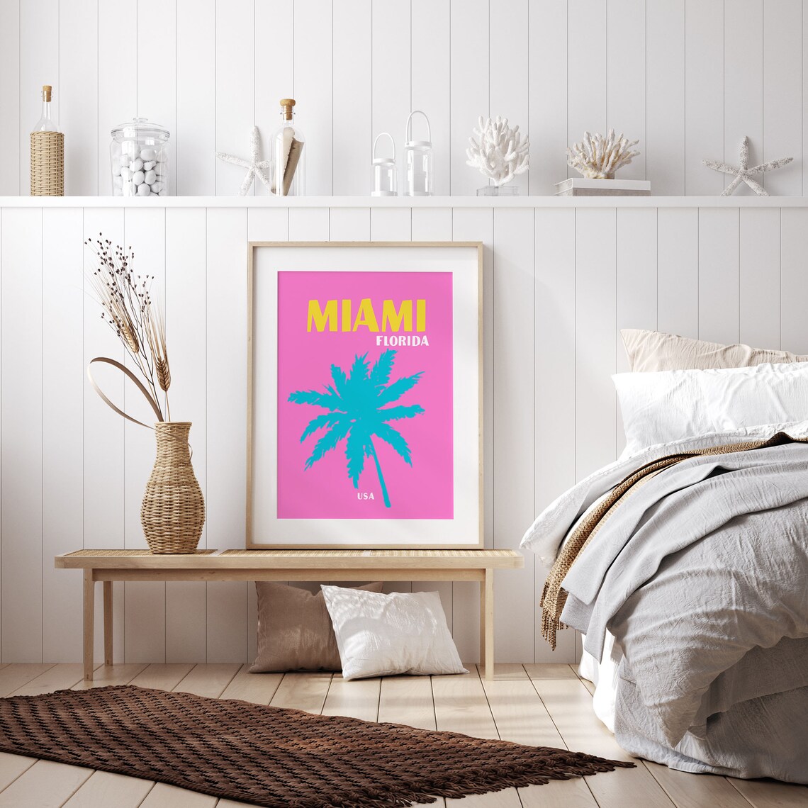 Miami Colorful Travel Poster, Maximalist Florida - Image 2