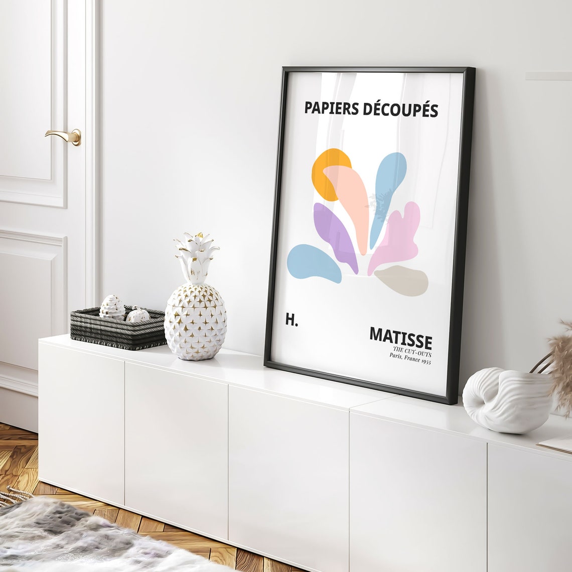 Henri Matisse The Cut Outs Pastel Leaf Shapes Colorful Art Poster - Image 4