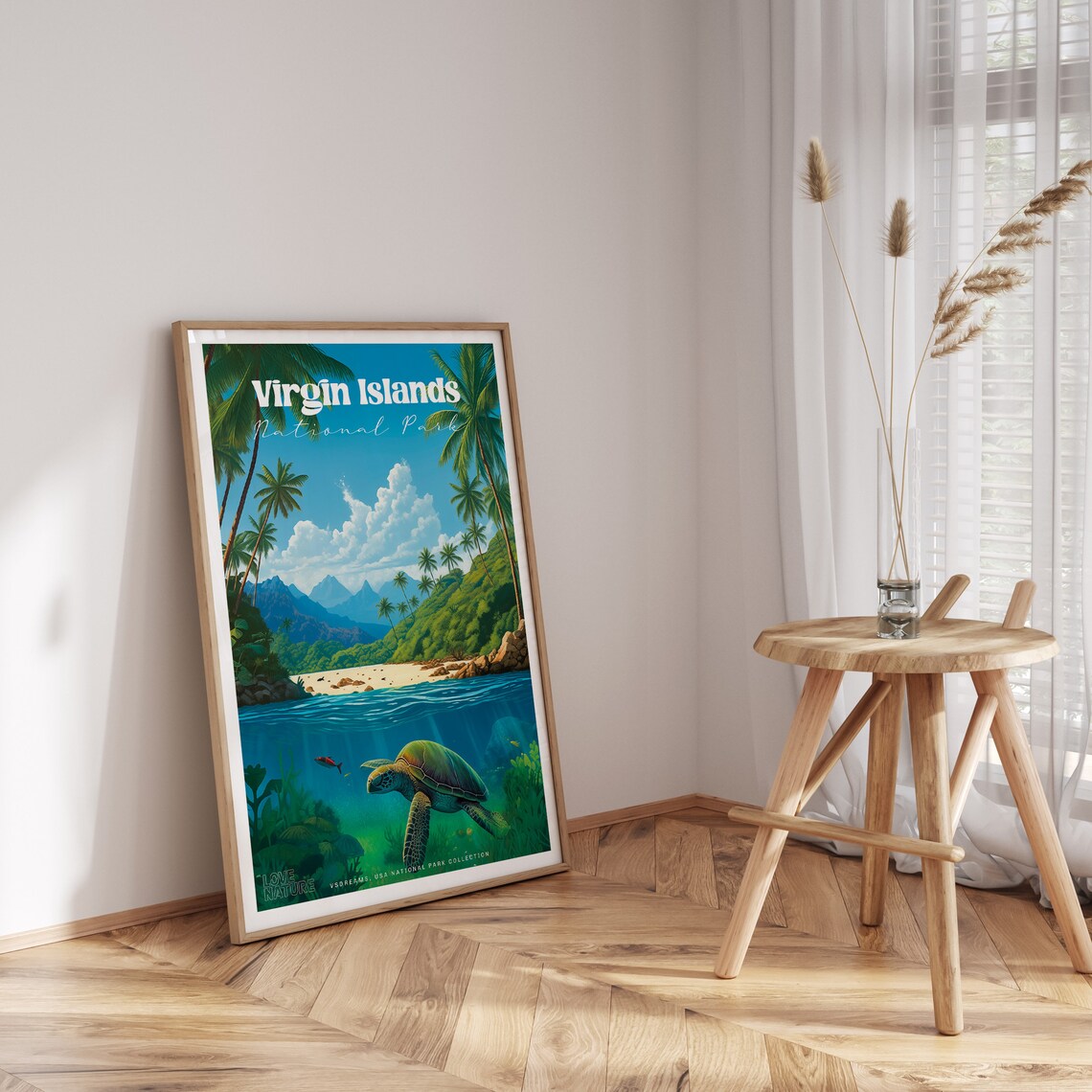 Virgin Islands National Park, Beach Travel Poster - Image 3
