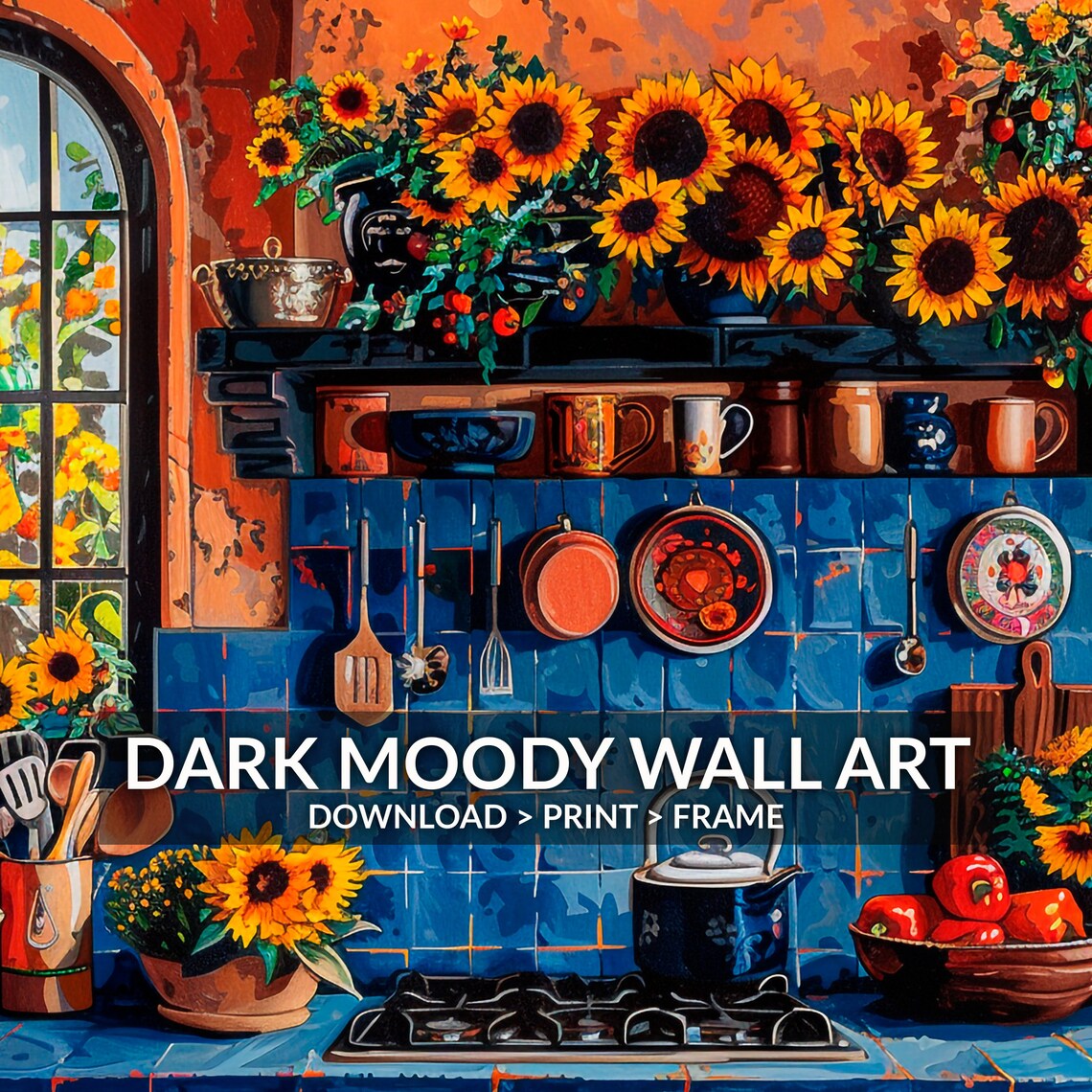 Mexican Talavera Folk Art Kitchen Poster - Image 6