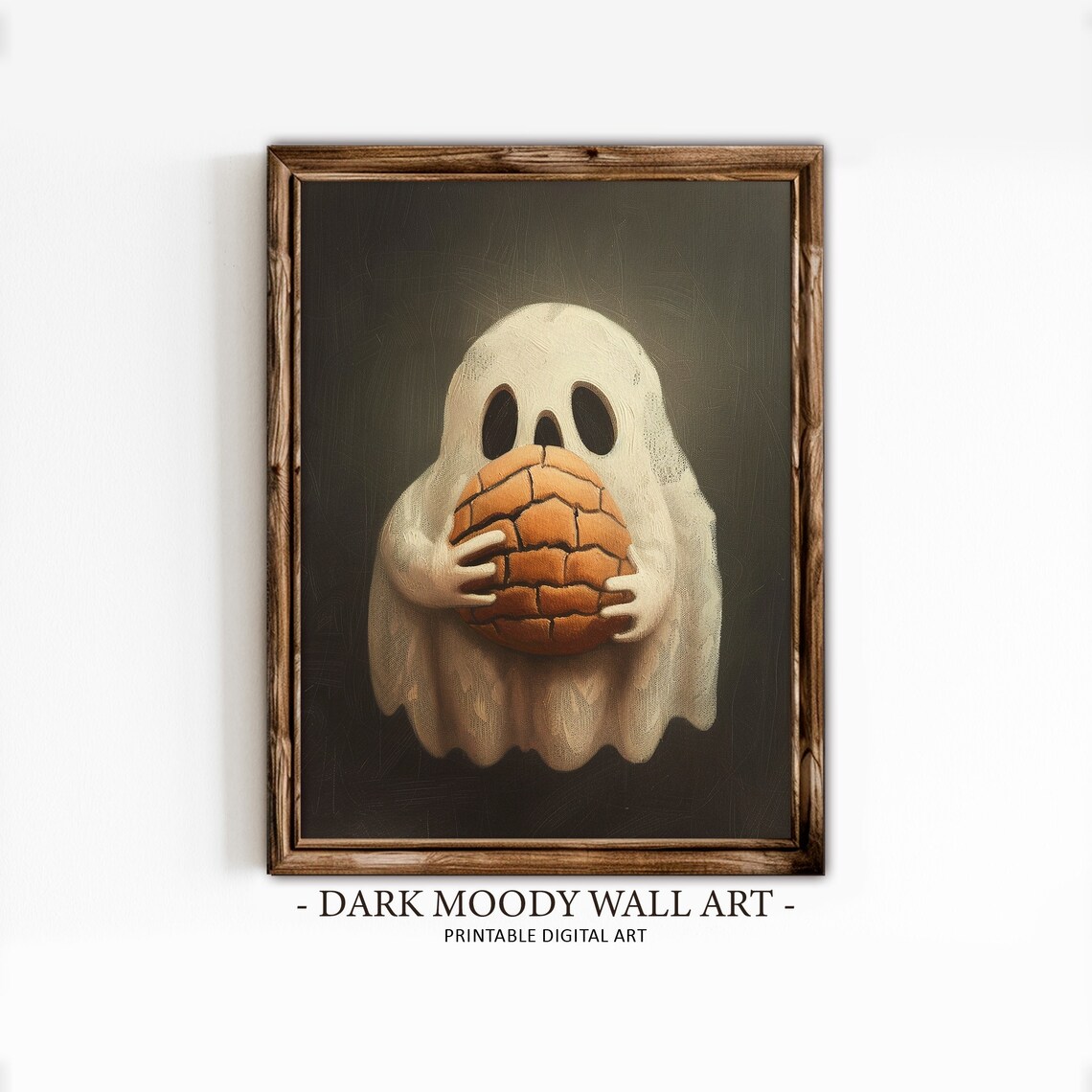 Ghost Painting Halloween Dark Academia Gothic Print