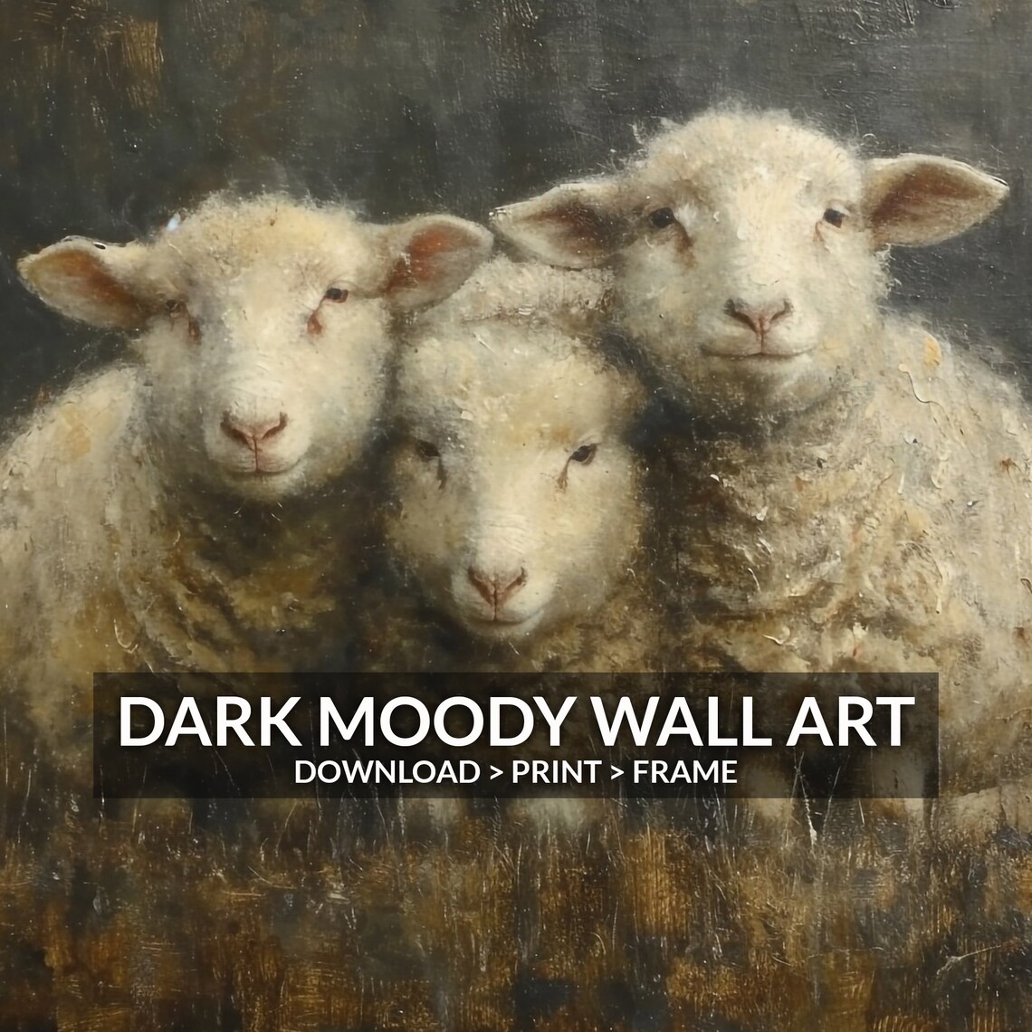 Rustic Sheep Antique Animal Cottagecore Art Print - Image 6