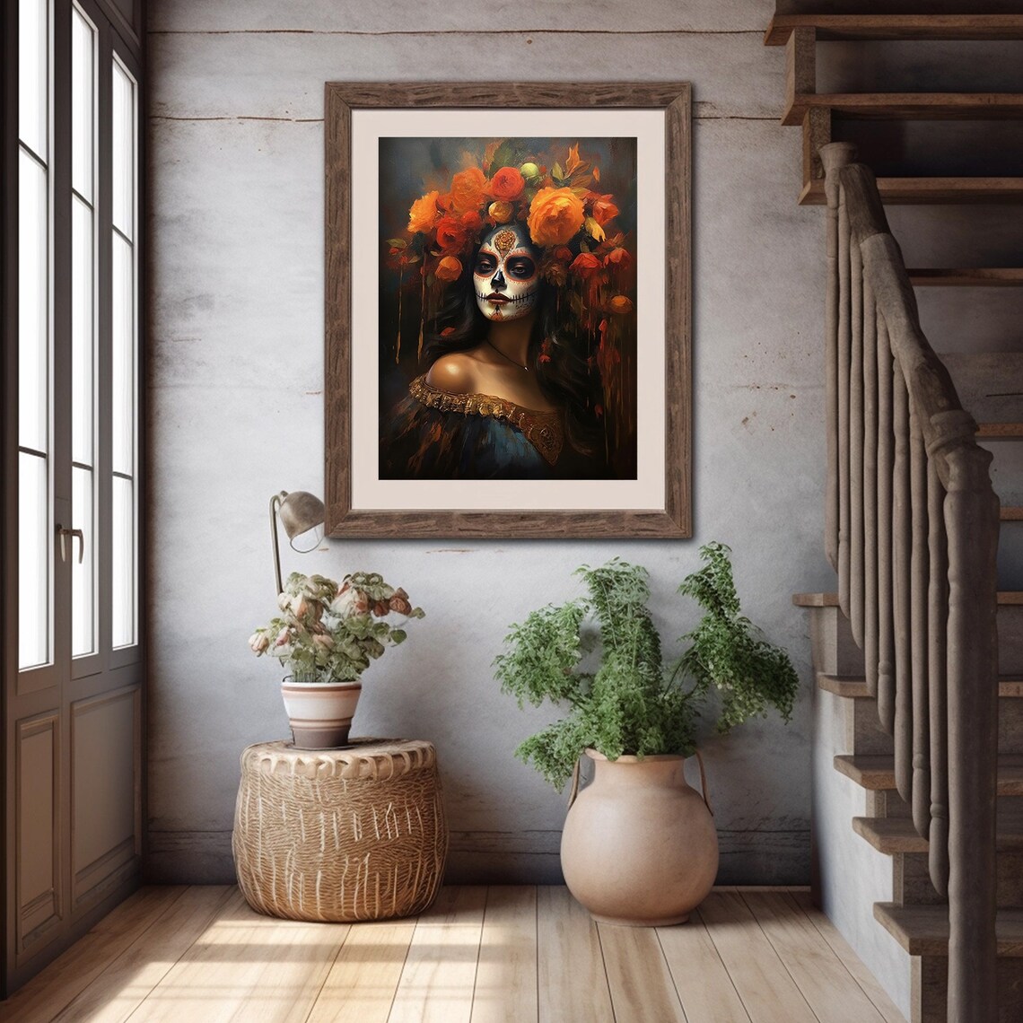 Calavera Catrina Dia De Los Muertos Art Print - Image 2