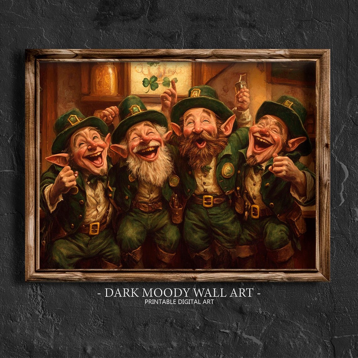 Leprechaun In Irish Pub, Vintage St Patrick's Day