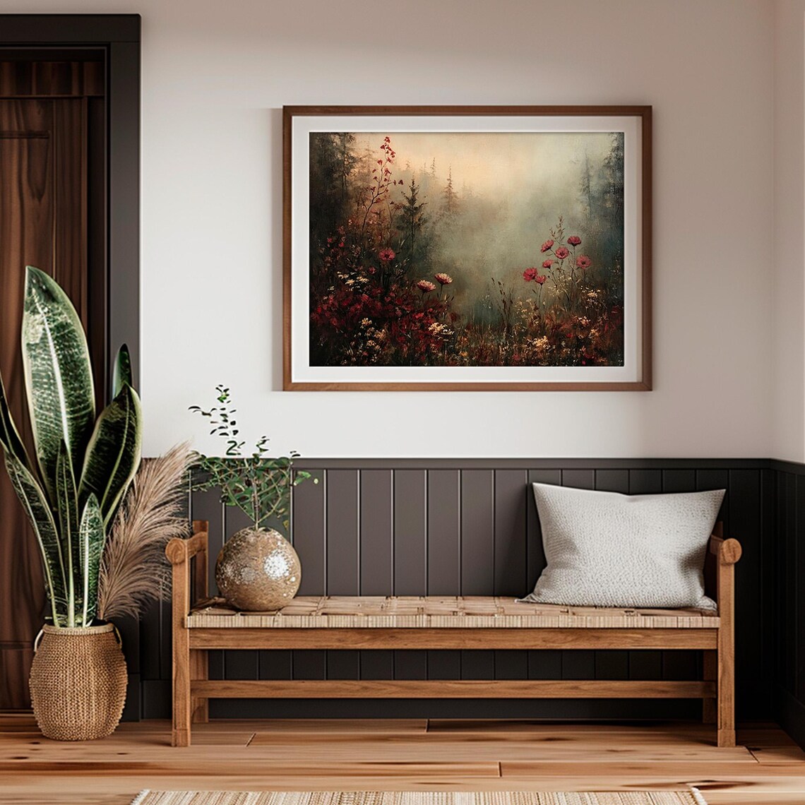 Vintage Fall Floral Prints, Moody Botanical Art Print - Image 4