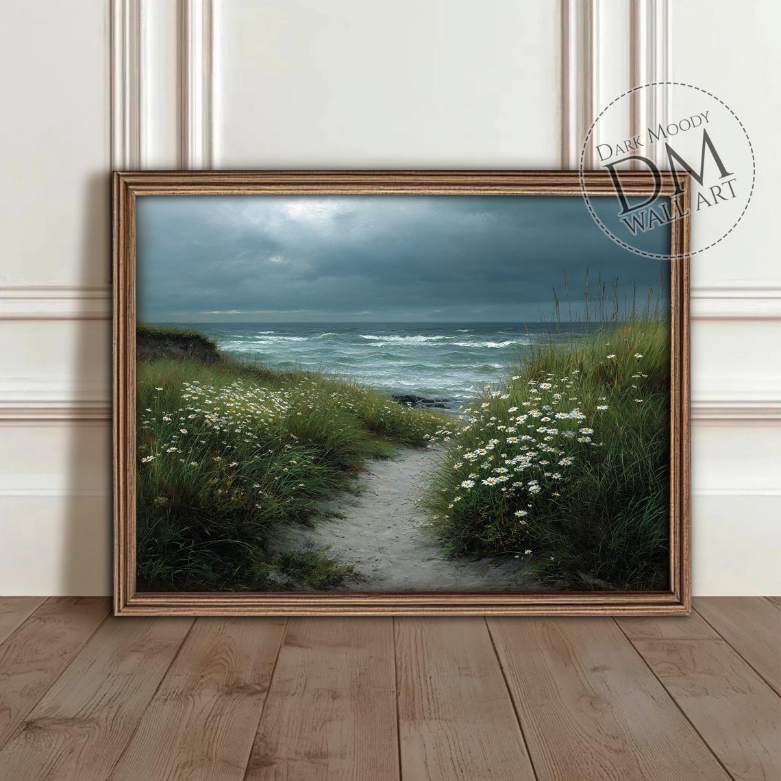 Nordic Coast Wall Art, Scandinavian Seascape Path Print