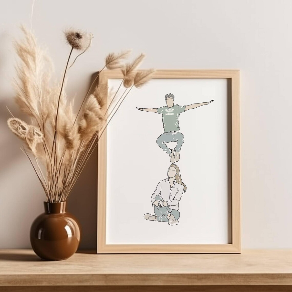 Gift For Engaged Couples, Custom Portrait From Photo - Image 3