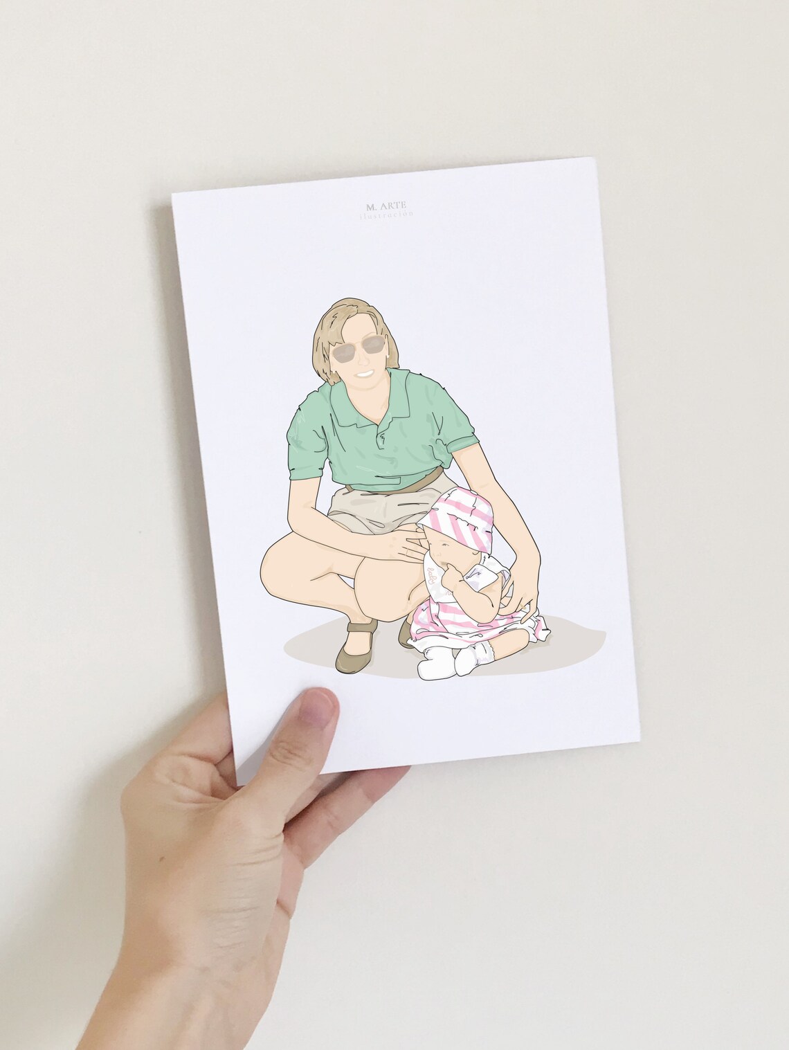 Mother's Day Gift Idea, Custom Portrait Illustration - Image 3