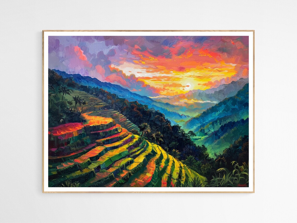 Banaue Rice Terraces Cultural Wall Art Print