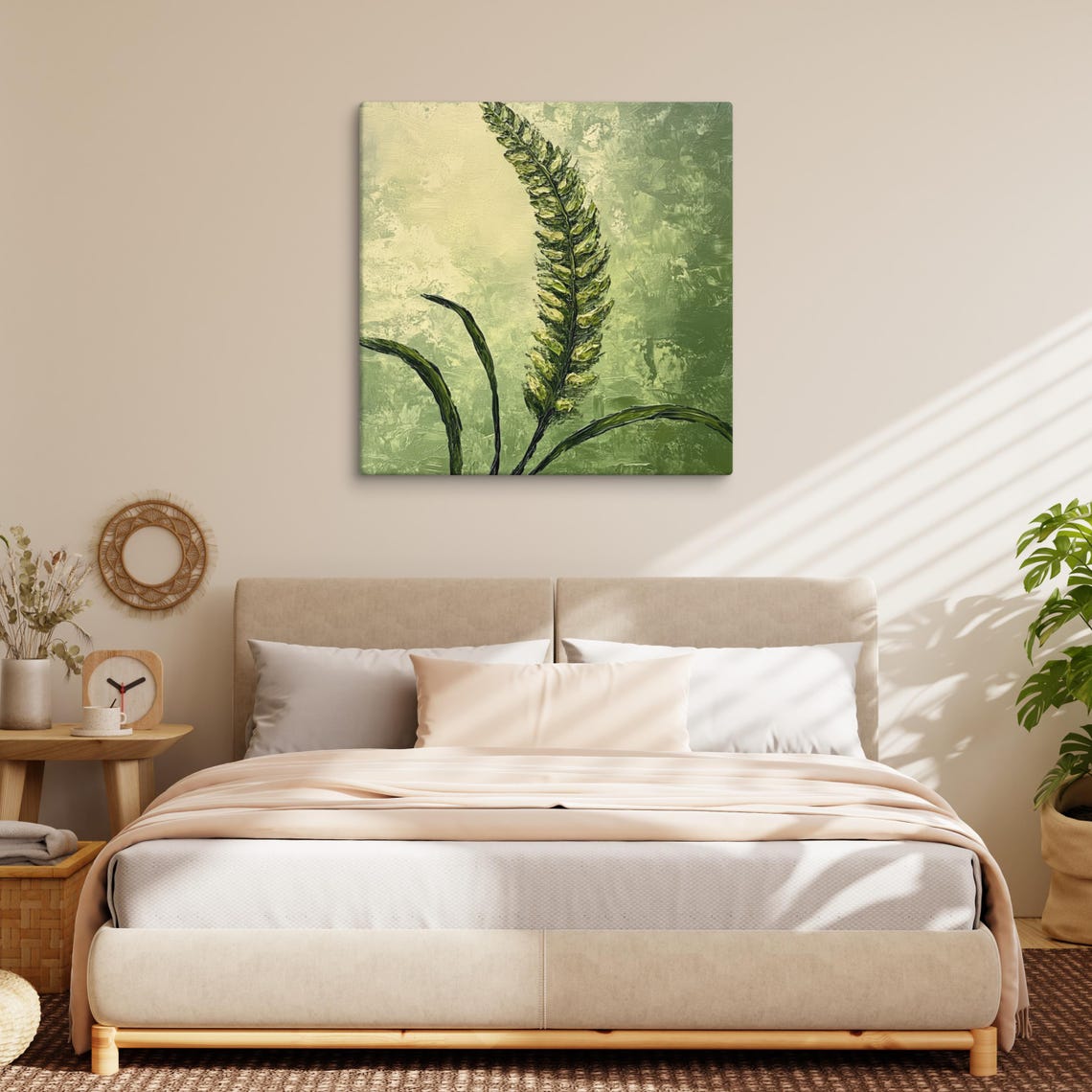 Foxtail Fern Print Foxtail Fern Painting Print Plant Wall Art Green Wall Art Sprengers Asparagus Plant Wall Art - Image 2