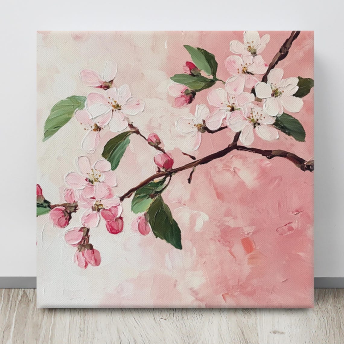 Pink Cherry Blossom Branch Spring Bloom Blush Floral Art Poster - Image 4
