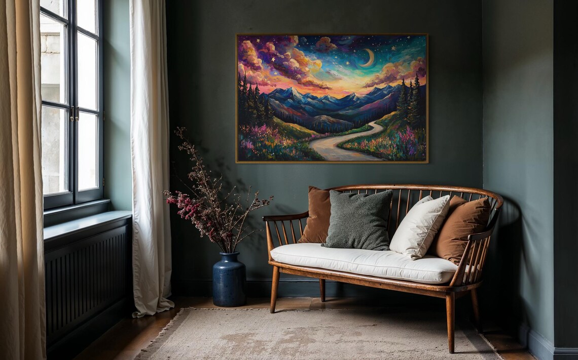Whimsical Mountain - Minimalist Art Print - Image 3