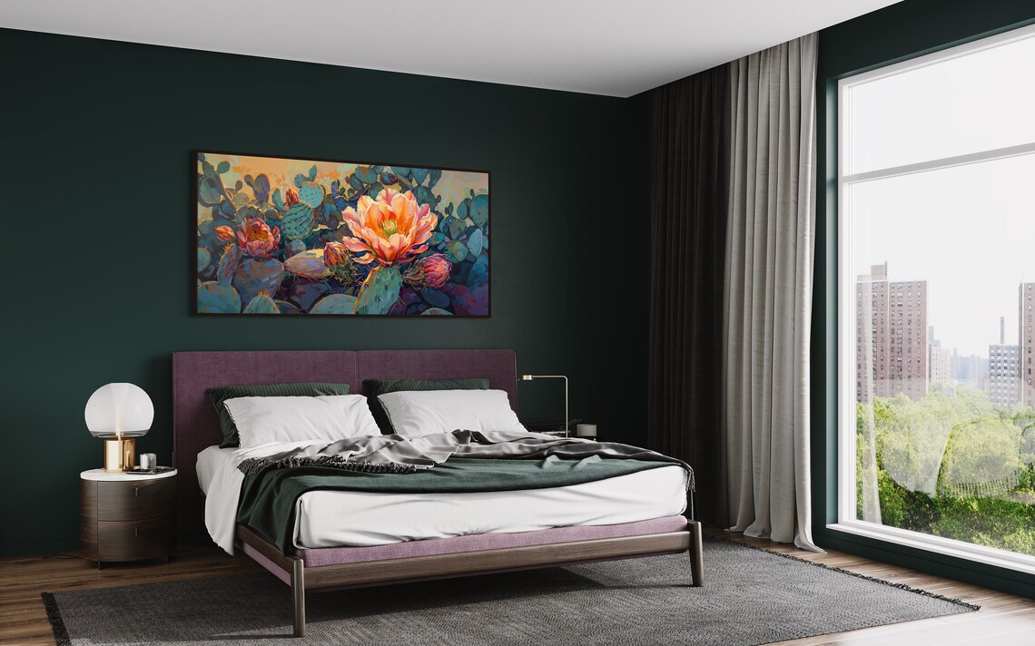 Opuntia Bloom, Vintage Arizona Desert Art Print - Image 3
