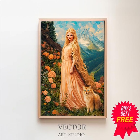 Freyja Art Goddess Of Love Beauty War Fertility Norse Goddess Freyja Painting Freyja Wall Art Instant Witchcraft