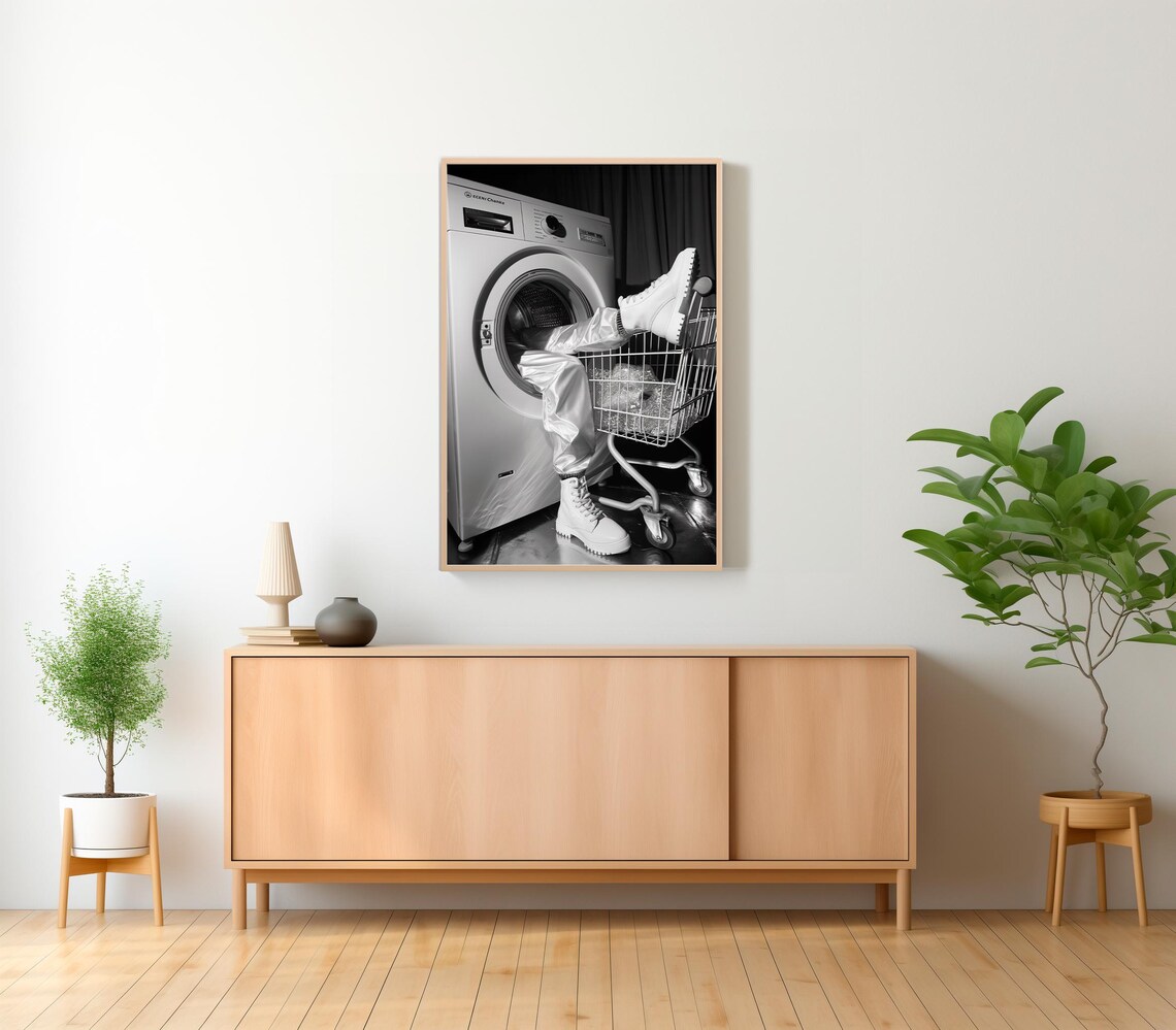 Laundry Day Funny Laundry Room Wall Art Print - Image 2