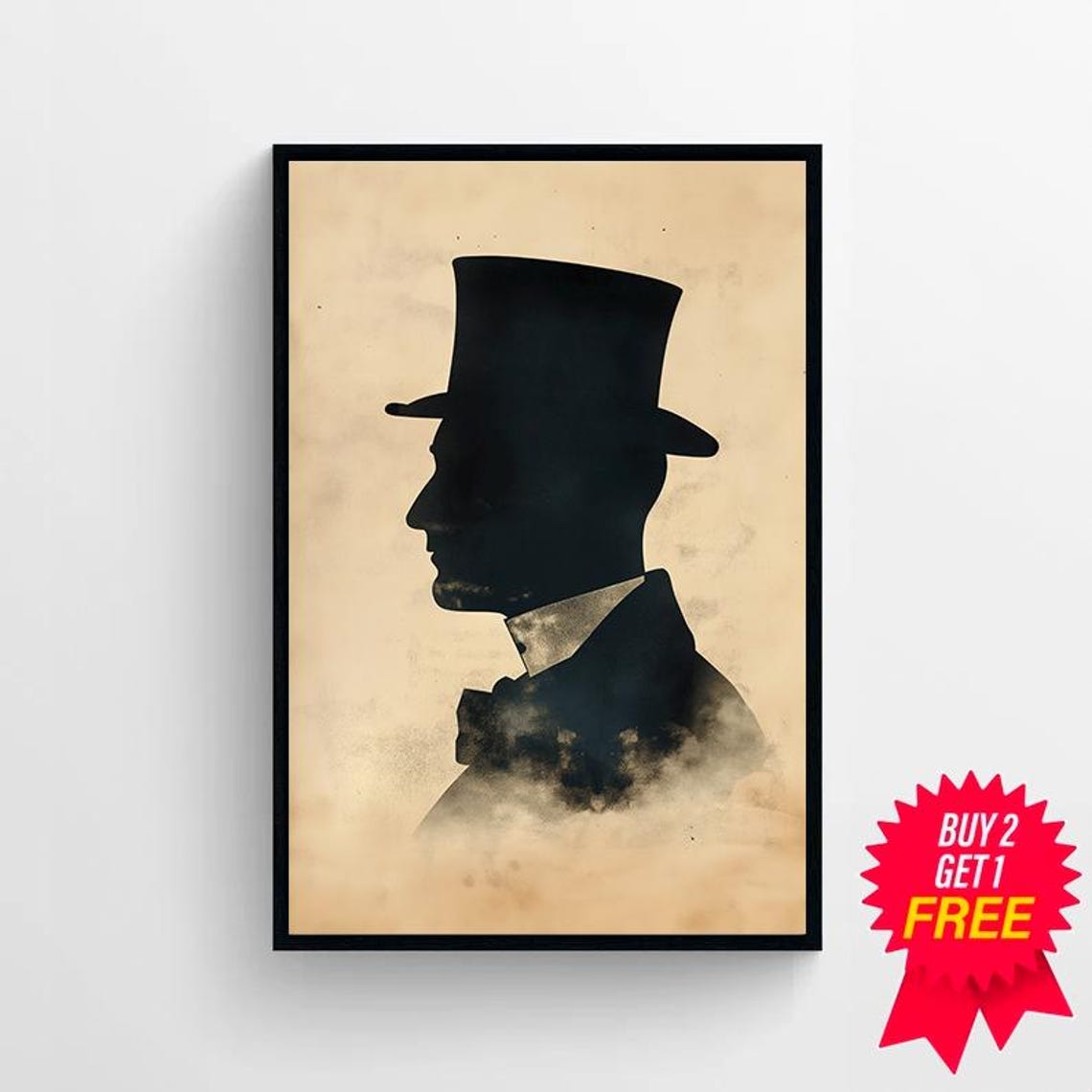 Moody Vintage Silhouette Vintage Prints Victorian Winter - Image 4