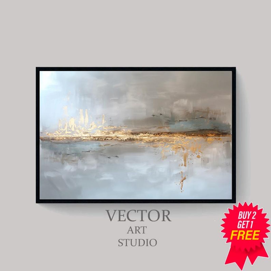 Large Abstract Painting Large Modern Wall Art Abstract Collage Neutral Wall Art Abstract Art - Image 4