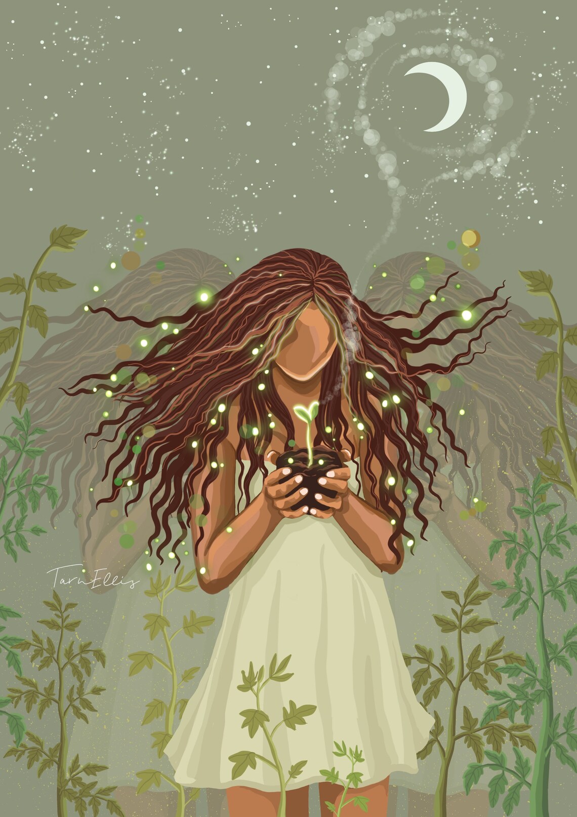 The Seed Nature Lover Illustration Art Print - Image 3