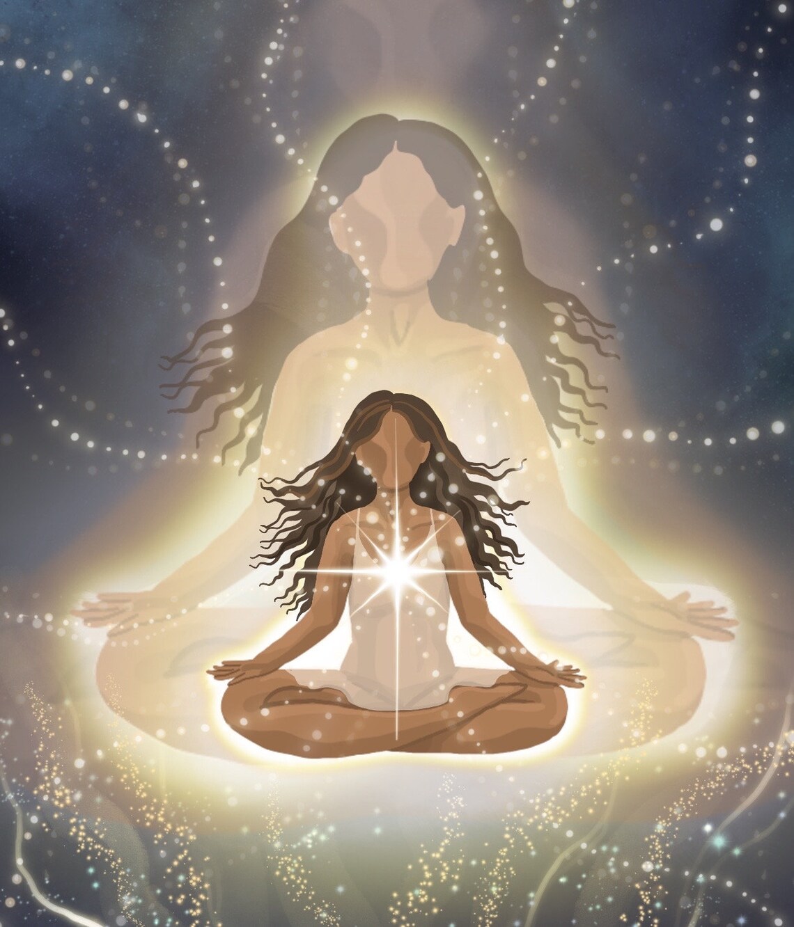 The Higher Self Spiritual Cosmic Art Print - Image 3