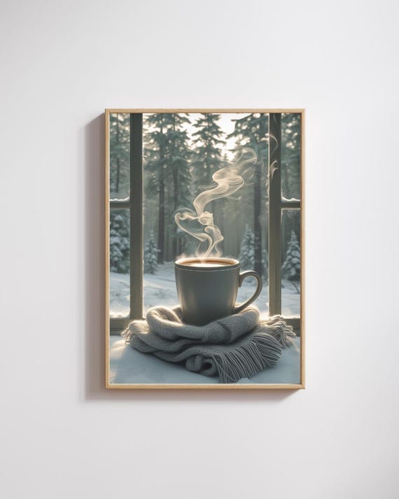 Peaceful Forest Path Winter Light Poster